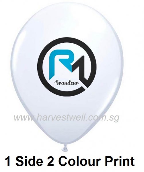 [100 pieces] Balloon Printing 1 Side 2 Colour